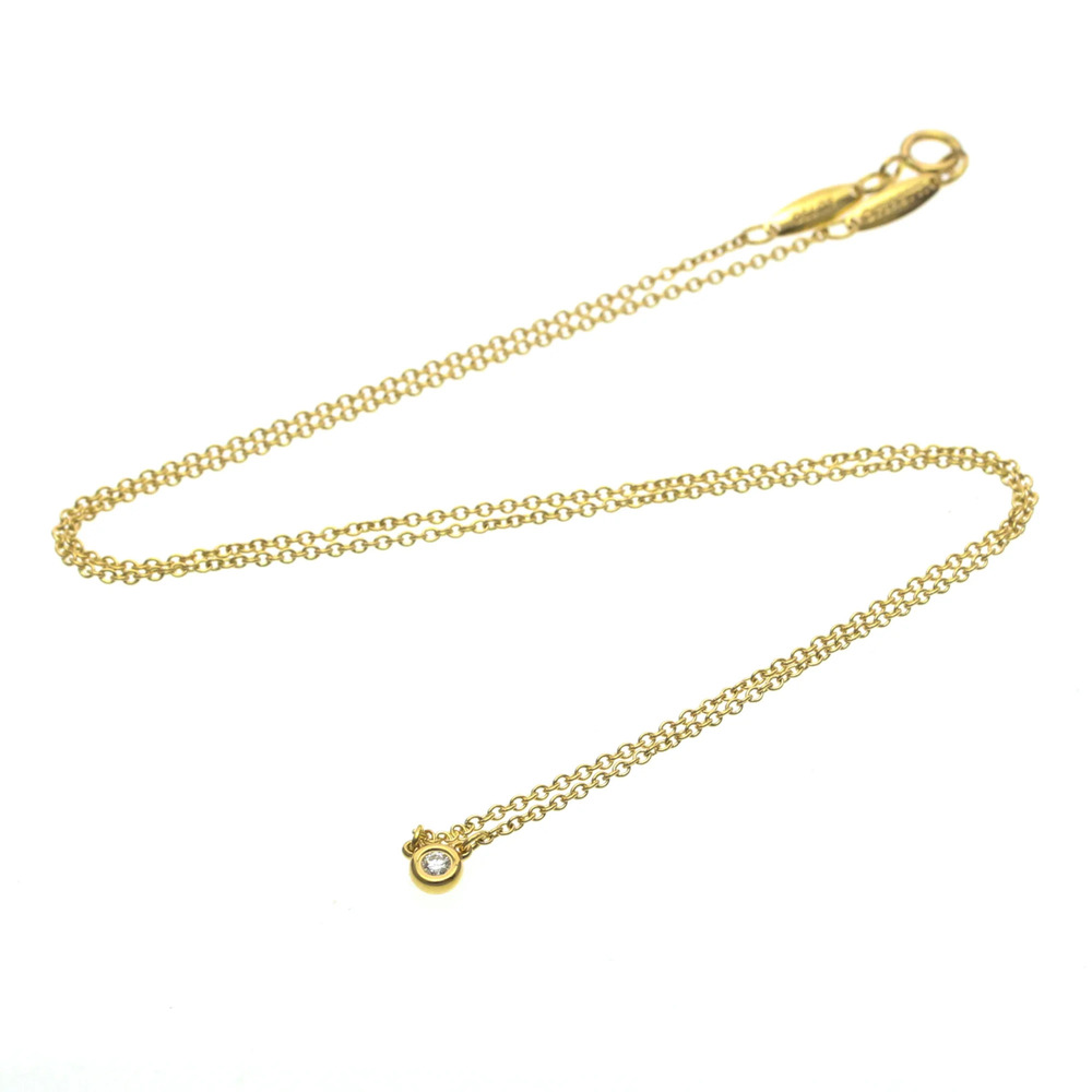 TIFFANY 18k Gold Diamond Necklace - Picture 15 of 15